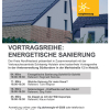 Vortragsreihe Energetische Sanierung